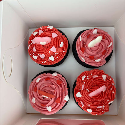 Chocolate & Strawberry Valentine’s Day Cupcakes