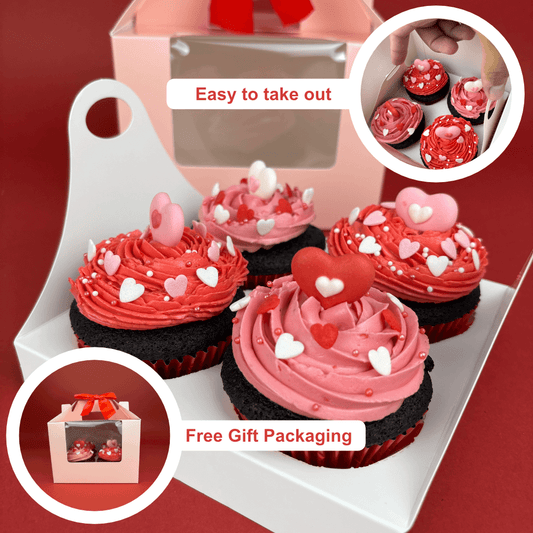 Chocolate & Strawberry Valentine’s Day Cupcakes